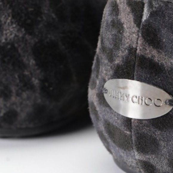 Jimmy Choo Venetian-Style Loafers in Printed Suede with Rubber Soles - Picture 6 of 7